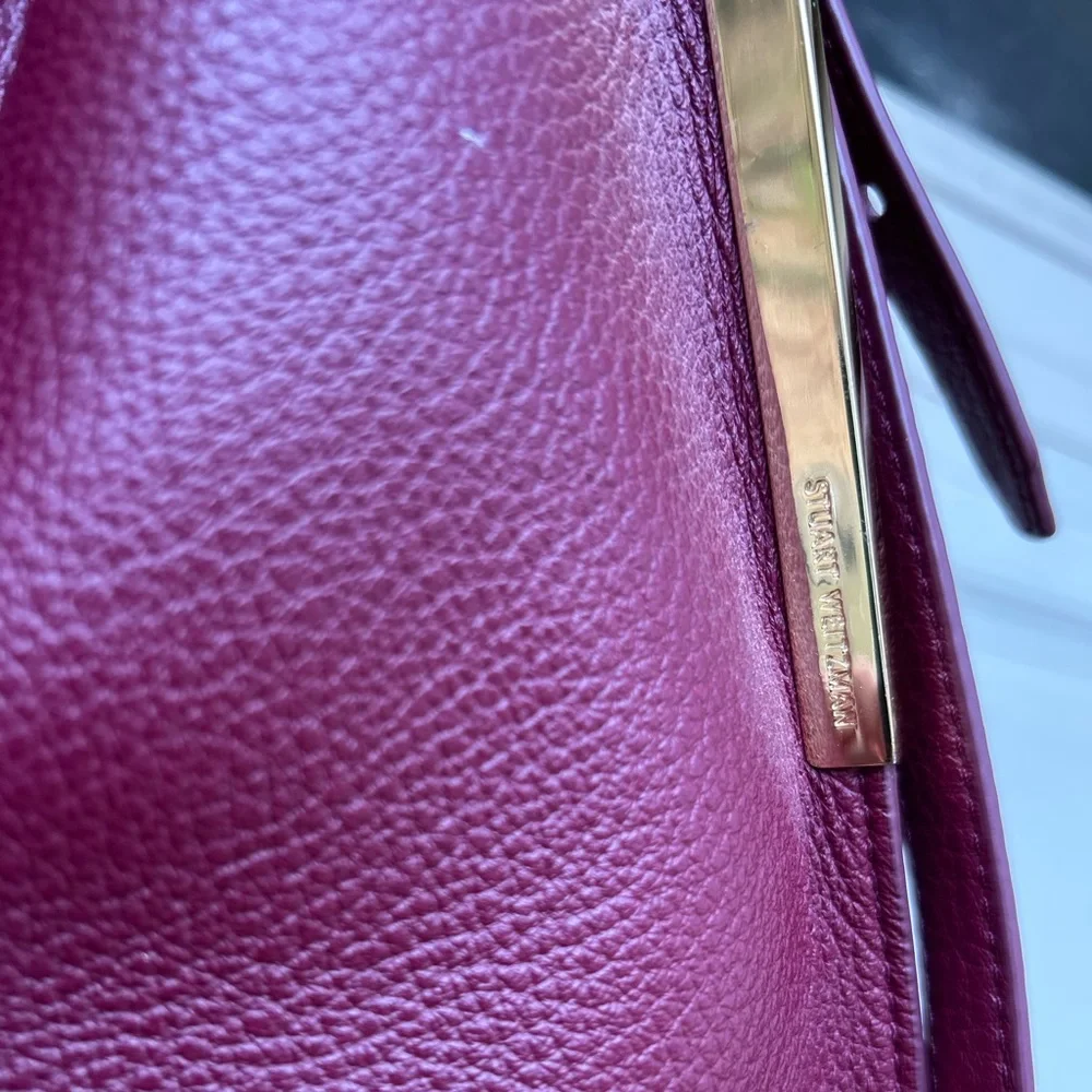 Stuart Weitzman Burgundy Hobo Bag